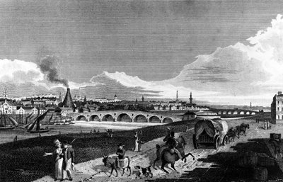 Glasgow, 1817 by English School